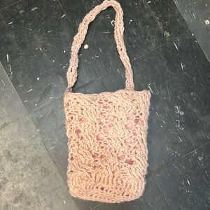 Pink Crochet Bag
